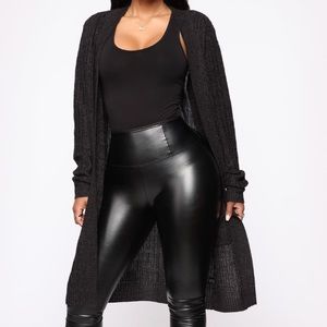 Black/Charcoal Cardigan